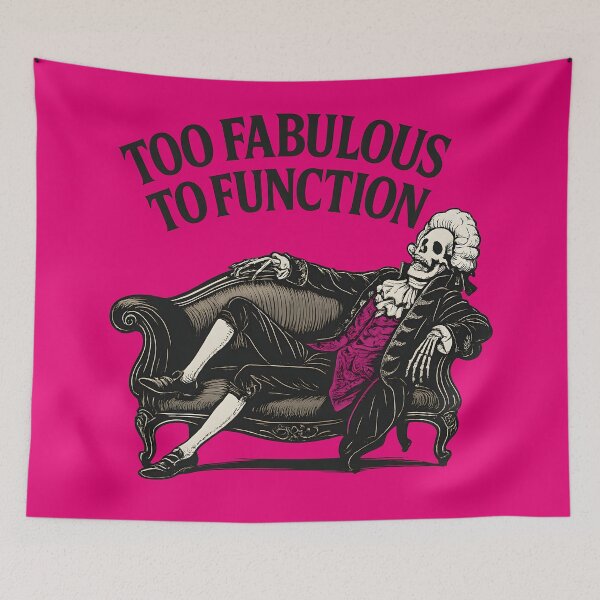 Item preview, Fashionably Late Funny Fabulous Vintage Skeleton  designed and sold by Shoot-The-Moon.