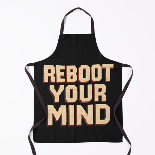Item preview, Reboot Your Mind – Retro Pixel Art Typography Motivational Design designed and sold by The-Daily-Drape.