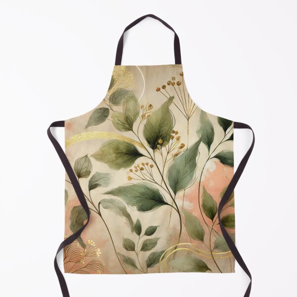 Item preview, Golden Blush Botanica Abstract Art Collection designed and sold by Dream Bloom Gallery.