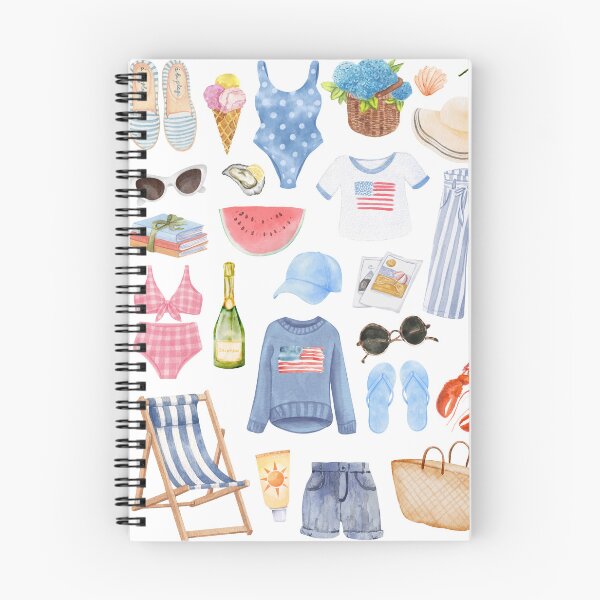 Item preview, East Coast Summer Essentials Watercolor designed and sold by bytierney.