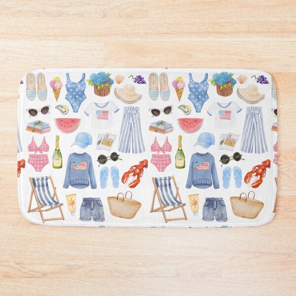 Item preview, East Coast Summer Essentials Watercolor designed and sold by bytierney.
