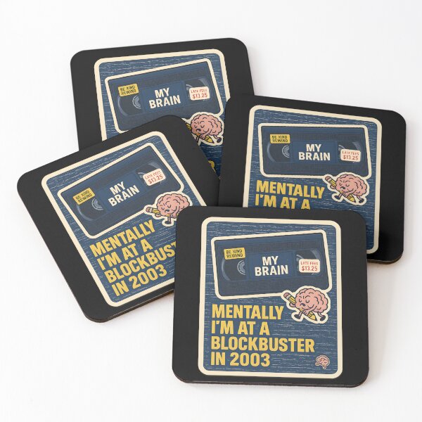Item preview, Mentally I’m at a Blockbuster in 2003 – VHS Brain Fog Sticker designed and sold by MAVNALE.