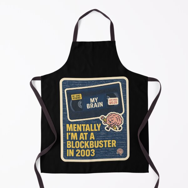Item preview, Mentally I’m at a Blockbuster in 2003 – VHS Brain Fog Sticker designed and sold by MAVNALE.