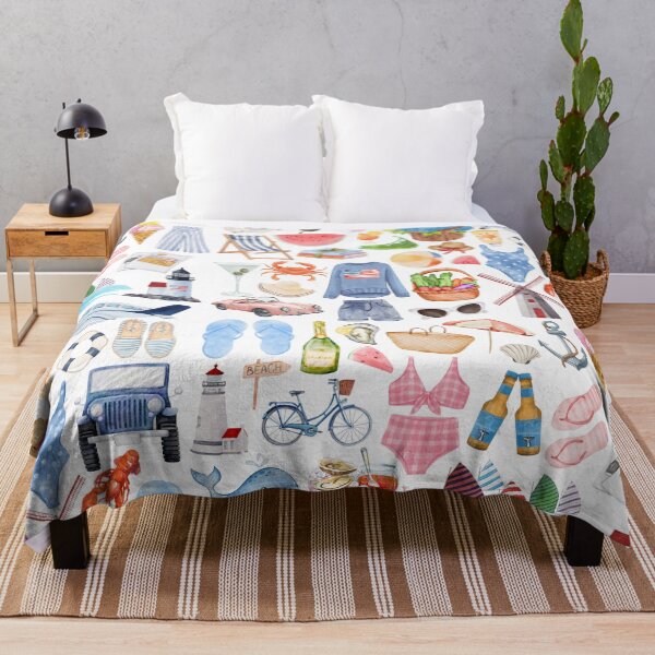 Item preview, Nantucket Summer Essentials Watercolor designed and sold by bytierney.