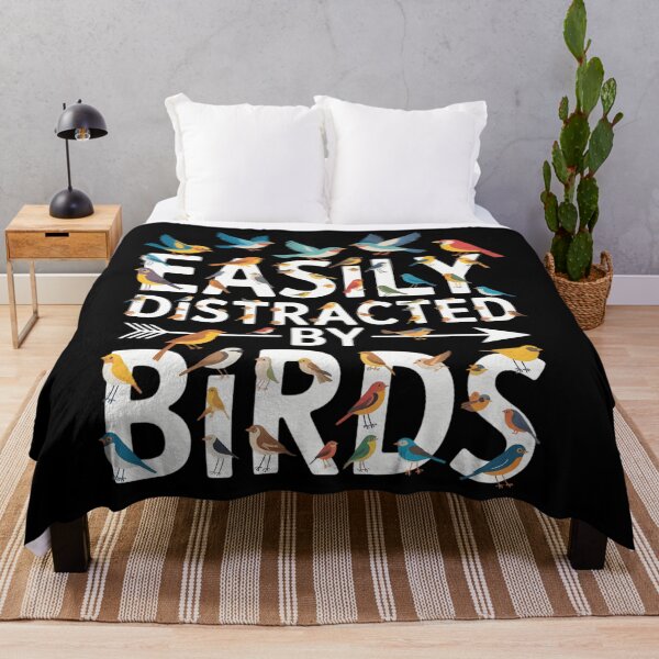 Item preview, Easily Distracted By Birds Funny Birdwatching Bird Lovers designed and sold by waazwee6.