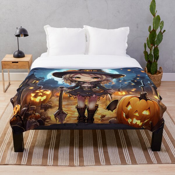 Item preview, Adorable Chibi Halloween Witch - Cute Kawaii Pumpkin Spooky Art designed and sold by AbdS07.