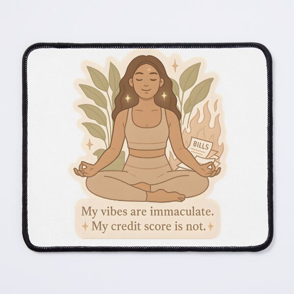 Item preview, Immaculate Vibes, Questionable Credit – Zen Chaos Sticker designed and sold by MAVNALE.