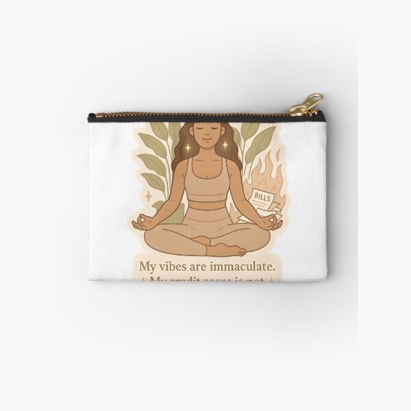 Item preview, Immaculate Vibes, Questionable Credit – Zen Chaos Sticker designed and sold by MAVNALE.