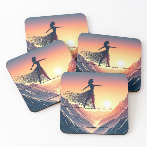 Item preview, Barbed Wire Tightrope, Ai Generated Art    designed and sold by ACC .