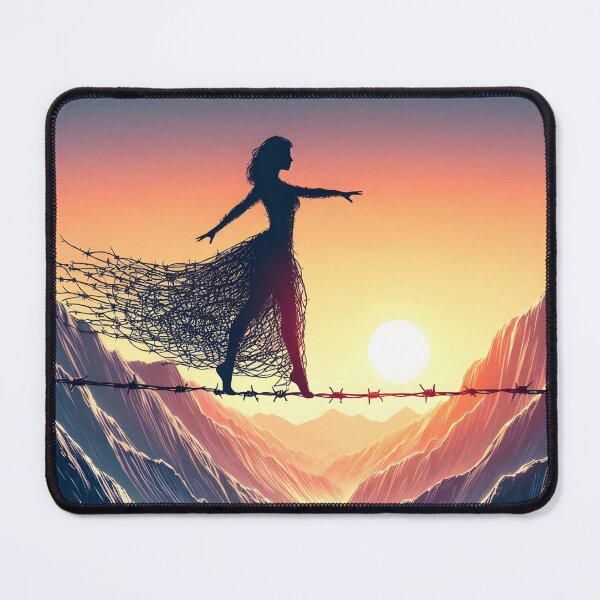 Item preview, Barbed Wire Tightrope, Ai Generated Art designed and sold by ACC .