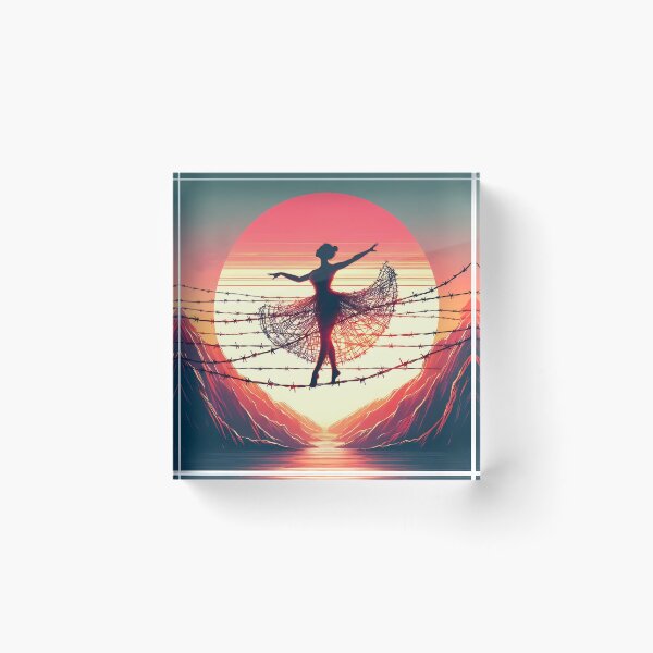 Item preview, Barbed Wire Tightrope, Ai Generated Art    designed and sold by ACC .
