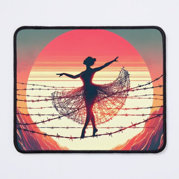 Item preview, Barbed Wire Tightrope, Ai Generated Art designed and sold by ACC .