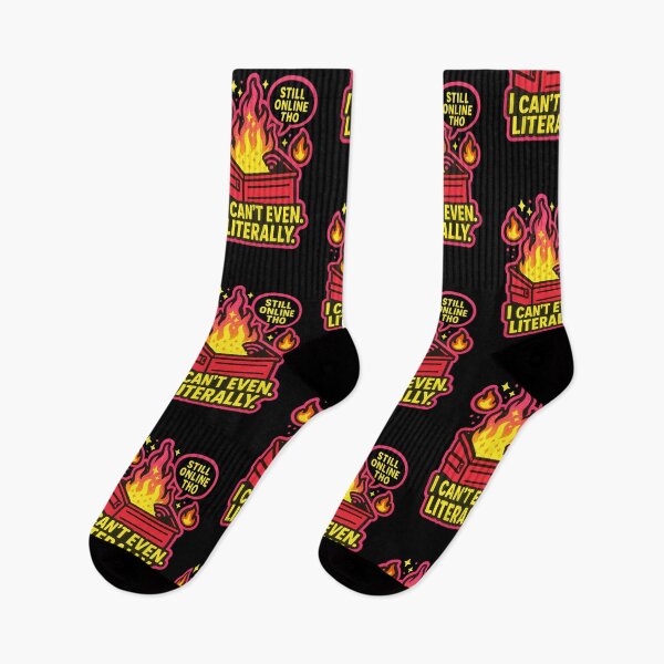 Item preview, Still Online Tho – Dumpster Fire Sticker of the Century designed and sold by MAVNALE.