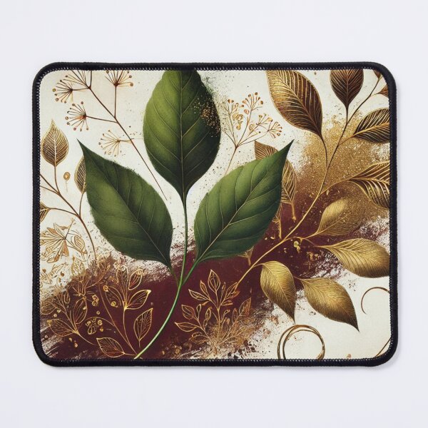 Item preview, Crimson Goldleaf Rhapsody Abstract Art Collection designed and sold by Dream Bloom Gallery.
