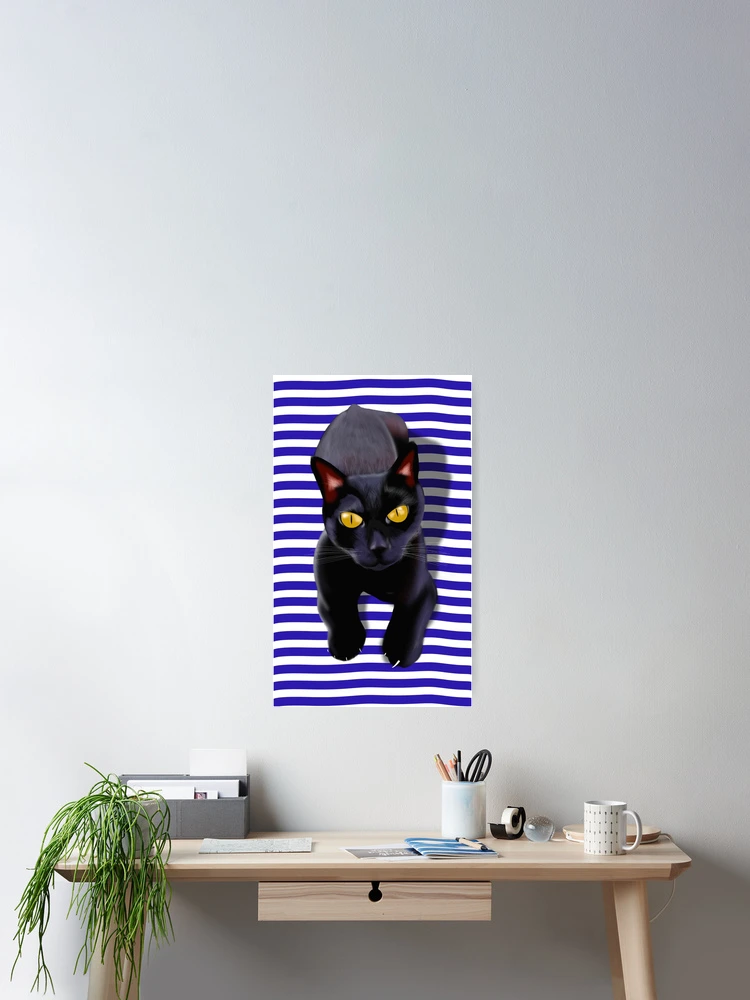 Imagen 2 de 3, Póster con la obra Meow, diseñada y vendida por ROCIODRAMATICA.