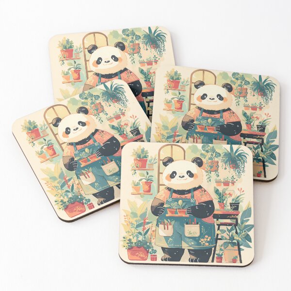 Item preview, Panda, the little gardener designed and sold by WoollenLlama.