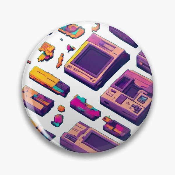 Item preview, Retro Tech Pattern - AI Art designed and sold by FormIsle.