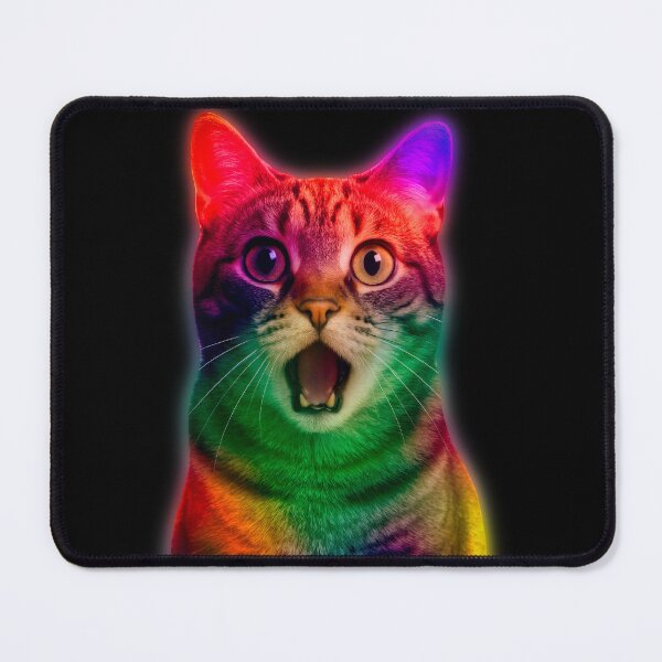 Item preview, Rainbow cat cute expression designed and sold by nickardi.