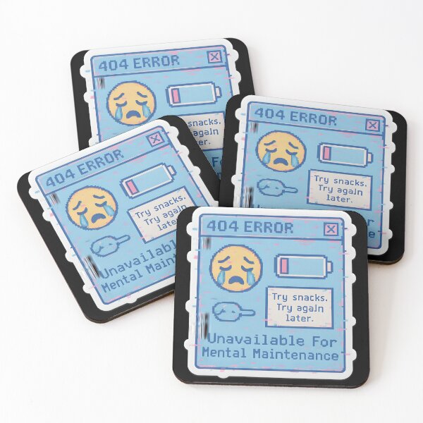 Item preview, 404 Error – Unavailable for Mental Maintenance Sticker designed and sold by MAVNALE.