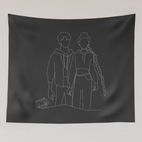 Item preview, Rumi & Jinu (White Line) designed and sold by Nibi Store.