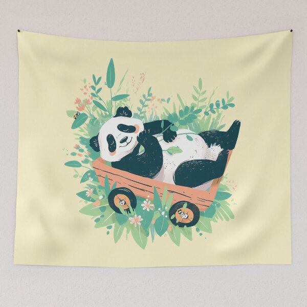 Item preview, Panda chilling designed and sold by WoollenLlama.