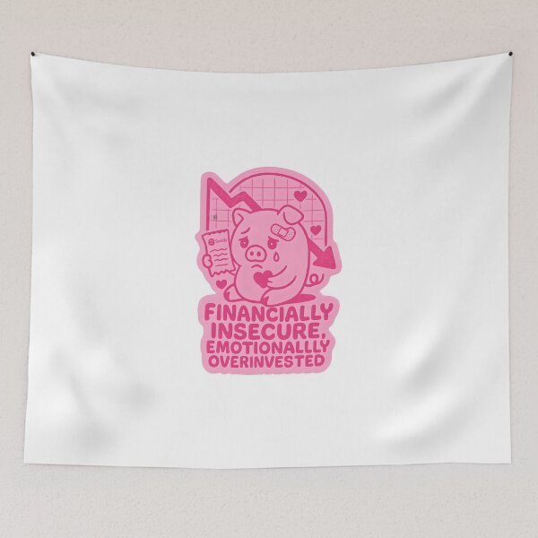 Item preview, Financially Insecure, Emotionally Overinvested Sticker designed and sold by MAVNALE.