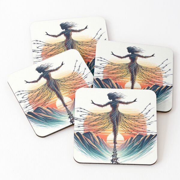 Item preview, Barbed Wire Tightrope, Ai Generated Art    designed and sold by ACC .