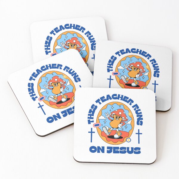 Item preview, This Teacher Runs on Jesus designed and sold by ThreadCraftCo.