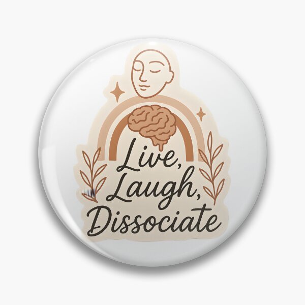 Item preview, Live, Laugh, Dissociate Sticker designed and sold by MAVNALE.