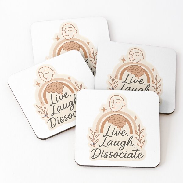 Item preview, Live, Laugh, Dissociate Sticker designed and sold by MAVNALE.