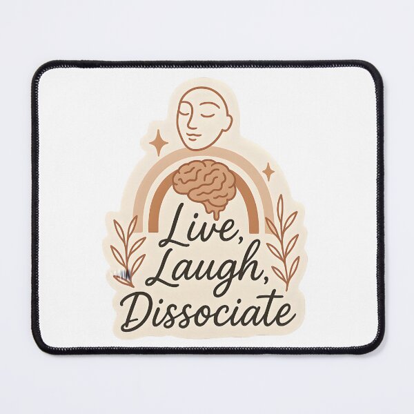Item preview, Live, Laugh, Dissociate Sticker designed and sold by MAVNALE.