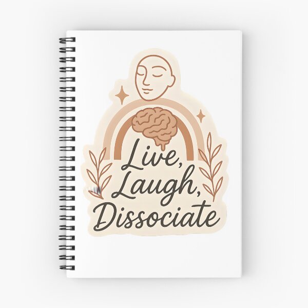 Item preview, Live, Laugh, Dissociate Sticker designed and sold by MAVNALE.