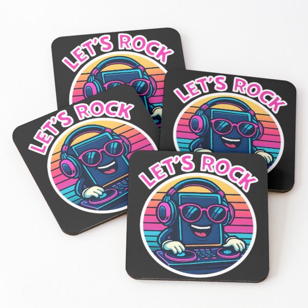 Item preview, Let’s Rock – retro DJ tablet with vibes designed and sold by Capus_Artwork.
