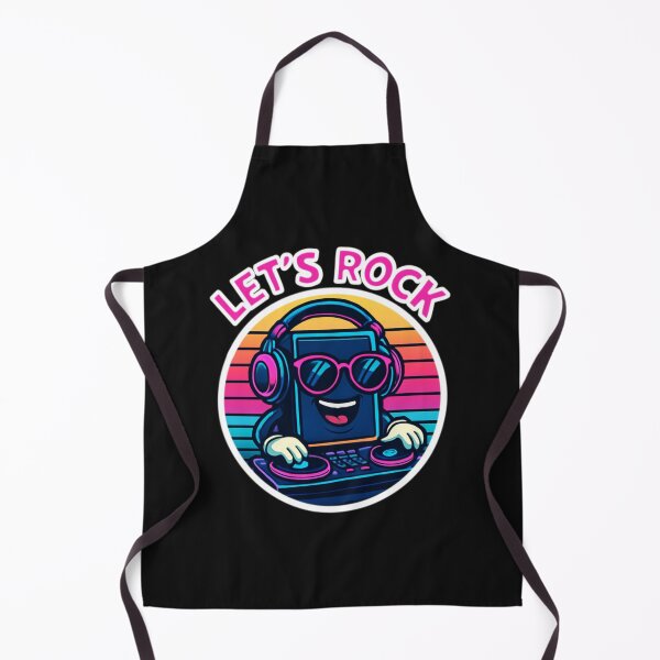 Item preview, Let’s Rock – retro DJ tablet with vibes designed and sold by Capus_Artwork.