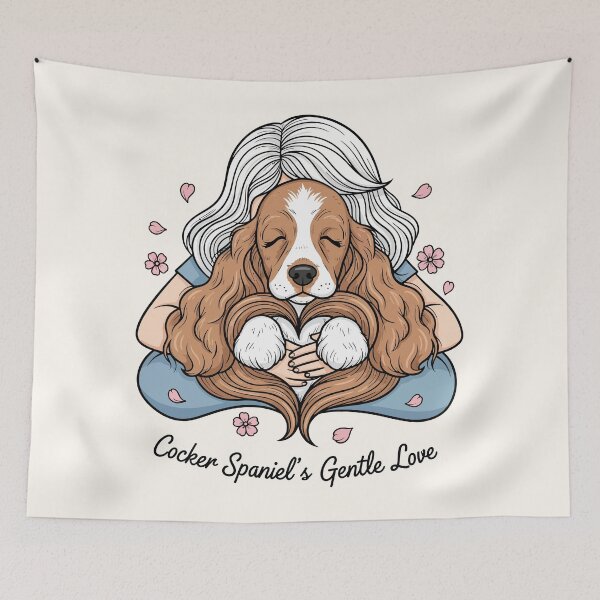 Item preview, Cocker Spaniel’s Gentle Love designed and sold by Amir Faysal.