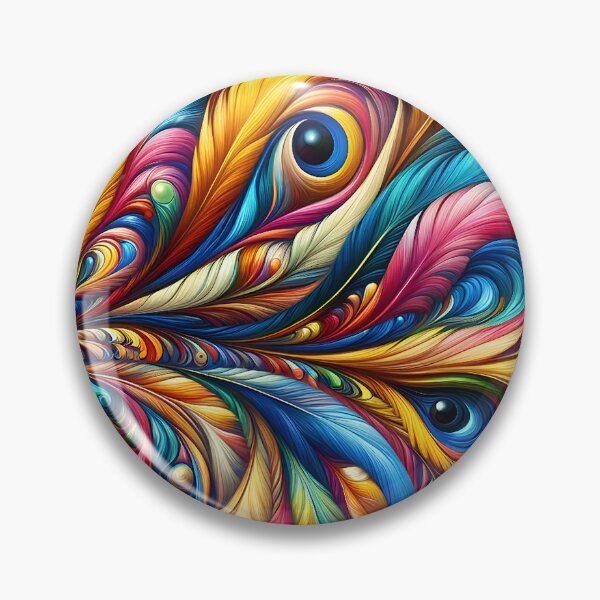 Item preview, Multicolored abstract feathers designed and sold by Creative&Fantastic.