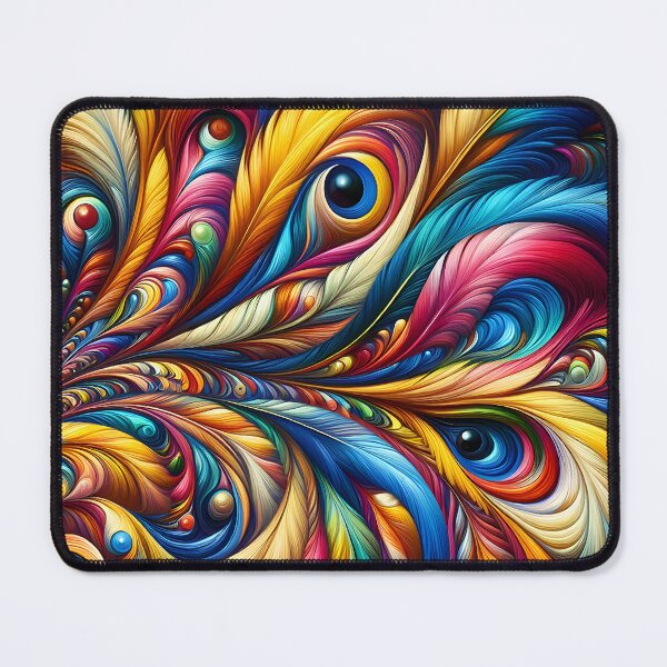 Item preview, Multicolored abstract feathers designed and sold by Creative&Fantastic.