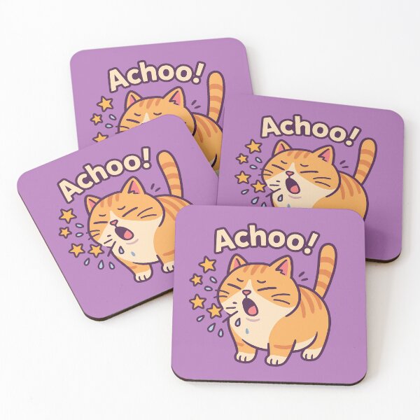 Item preview, Sneezing Cat Achoo Funny Artwork designed and sold by Yuliya Brush.