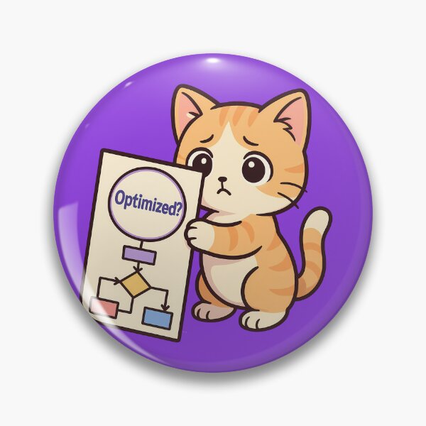 Item preview, Cute Cat Optimized Flowchart Art designed and sold by Yuliya Brush.