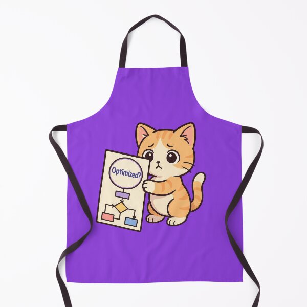 Item preview, Cute Cat Optimized Flowchart Art designed and sold by Yuliya Brush.