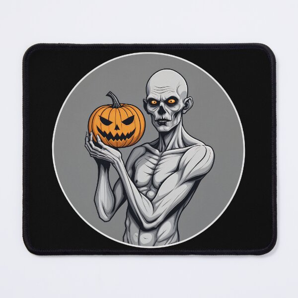 Item preview, Zombie with Pumpkin - Orange Eye designed and sold by NightTimeJ.