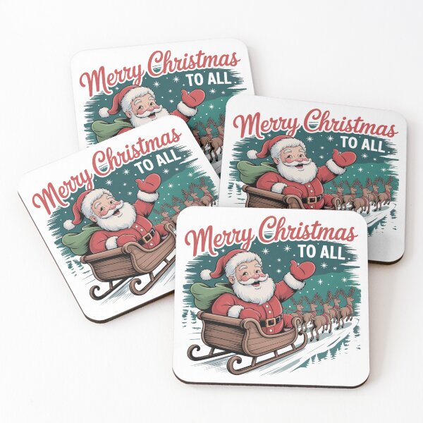 Item preview, Vintage Santa Sleigh Ride Christmas T-Shirt | Retro Holiday Art designed and sold by KostekShop.