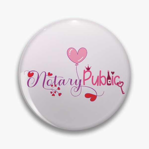 Item preview, Notary Public Valentine’s Day Heart Balloon Design designed and sold by NotaryLife.