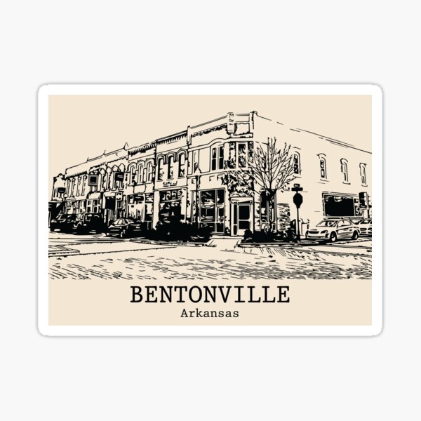 Vista previa del artículo con la obra «Bentonville, Arkansas», diseñado y vendido por Lakeric.