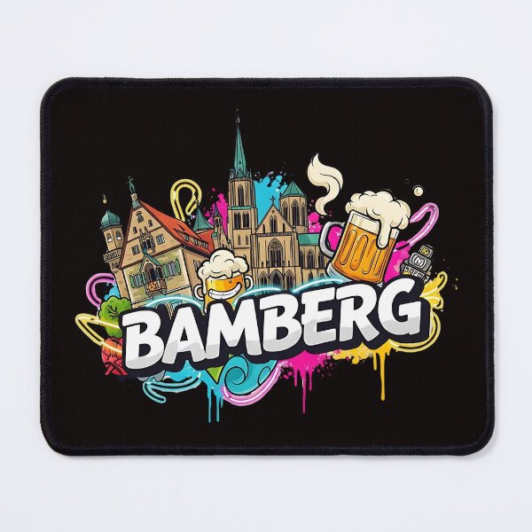Item preview, Bamberg Germany Street Art Logo - Youthful City Travel Souvenir designed and sold by Sitred123.