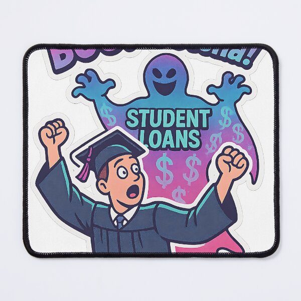 Item preview, The Ghost of Student Loans designed and sold by Throwback Trends.