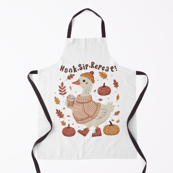 Item preview, Kawaii Cozy Goose Fall Sticker | Honk Sip Repeat Cute Autumn Animal Design | Pumpkin Latte Sticker | Hand Drawn Goose Art designed and sold by mbarts85.