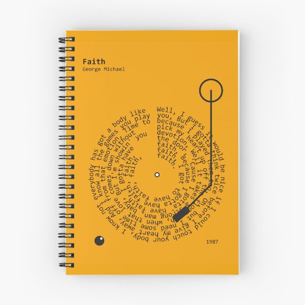 Item preview, Faith, George Michael - Lyrics Poster designed and sold by MancBusyBee.