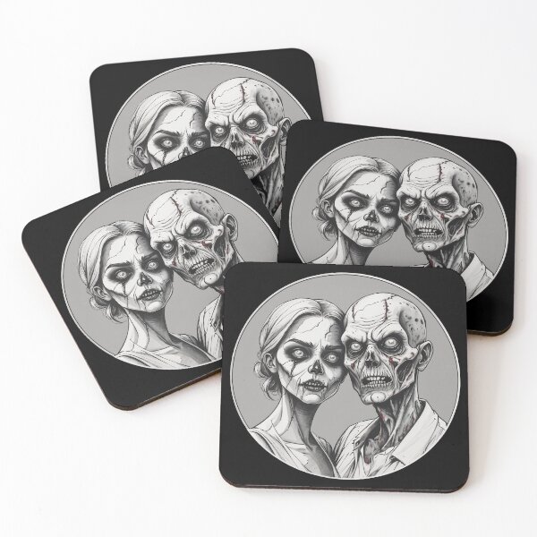 Item preview, Zombie Couple - Zombie Portrait designed and sold by NightTimeJ.