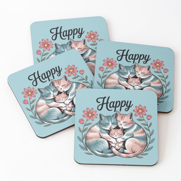 Item preview, Boho Cat and Flowers designed and sold by WikaKowalczyk.